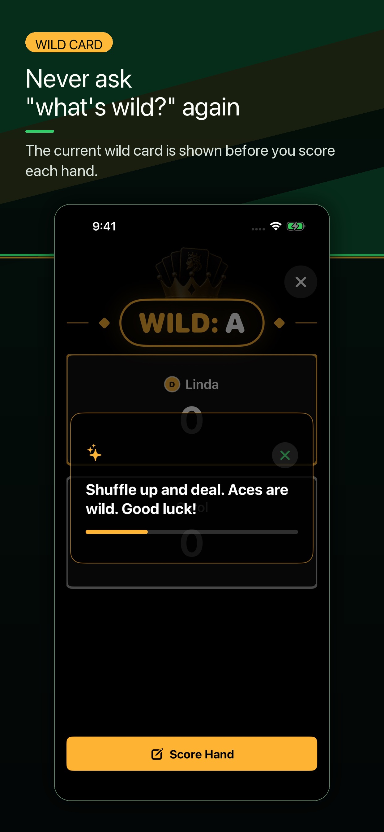 Kings current wild card screenshot