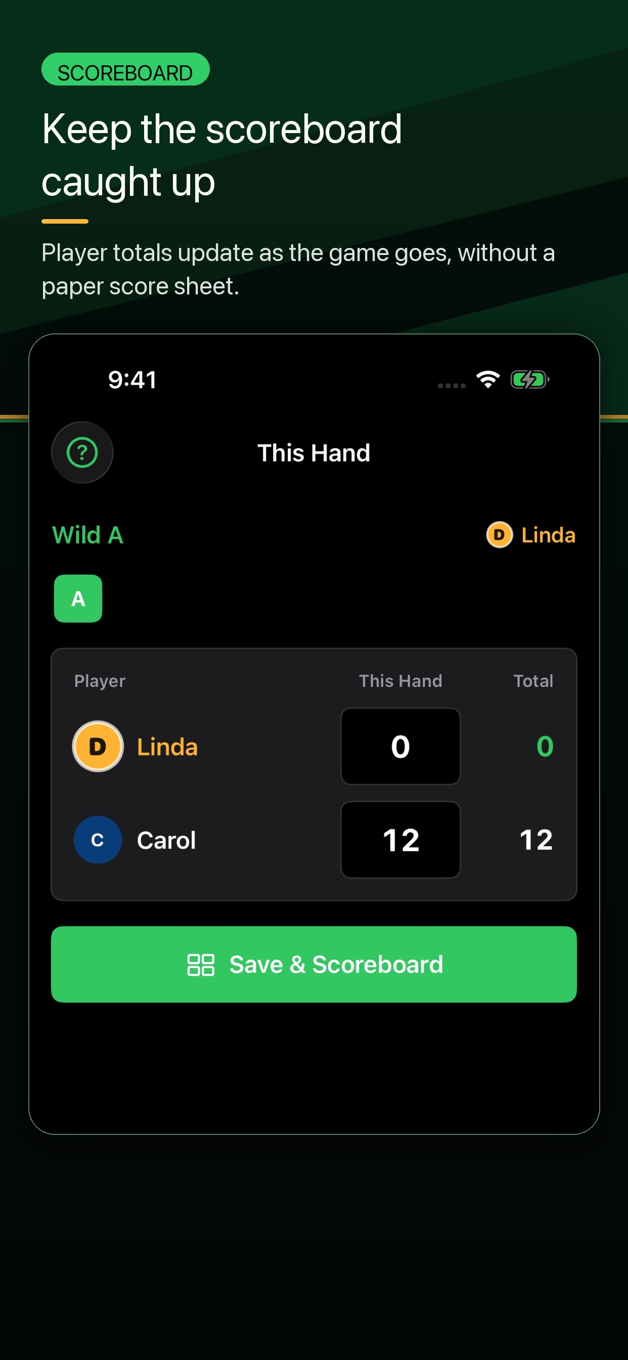 Kings scoreboard App Store screenshot